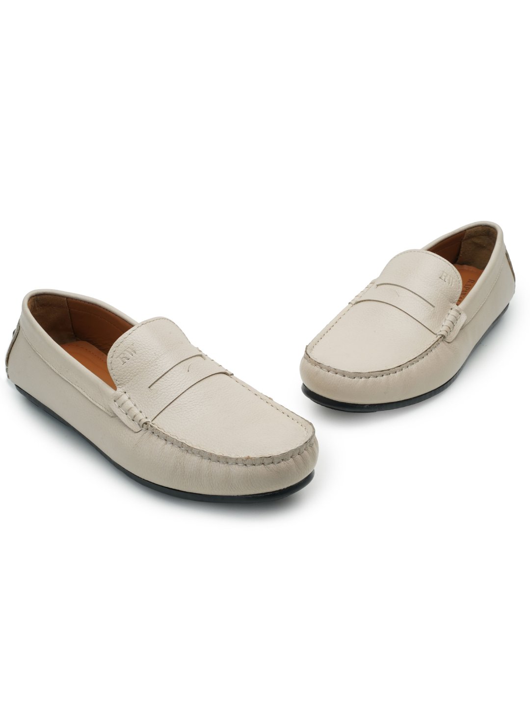 Off White Penny Loafer Moccasins - Image 2