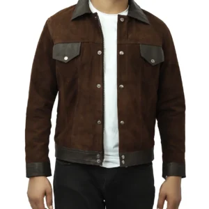 Cantras Suede Leather Biker Jacket