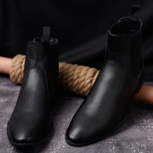 Obsidian Black Handcrafted Chelsea Milled Boots Sale priceRs. 1,949 Regular priceRs. 3,999