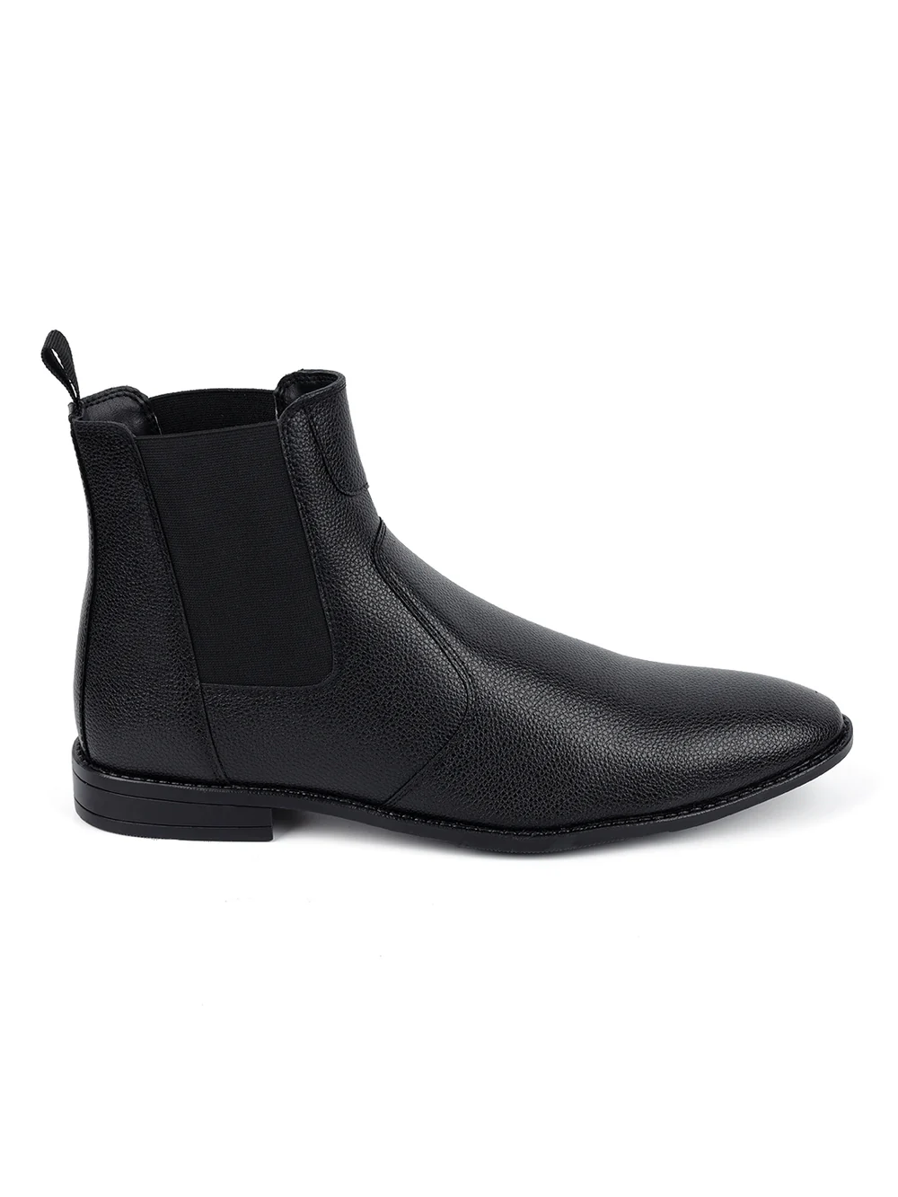 Obsidian Black Handcrafted Chelsea Milled Boots Sale priceRs. 1,949 Regular priceRs. 3,999 - Image 5